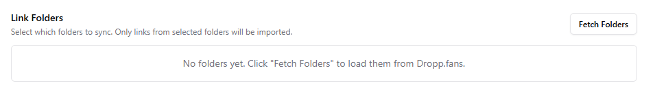 Fetching and selecting Dropp.fans folders