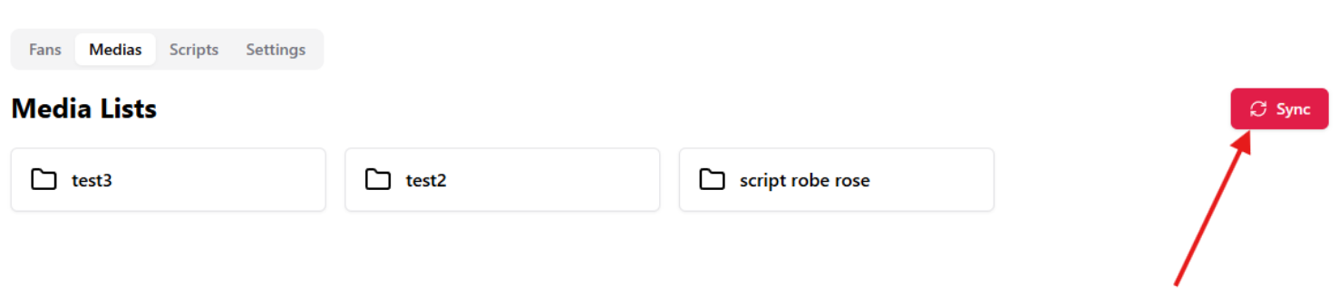 Click sync button